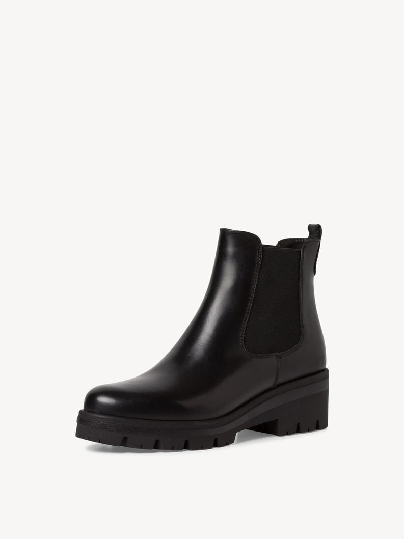 Tamaris Leder Chelsea Boot - Schwarz