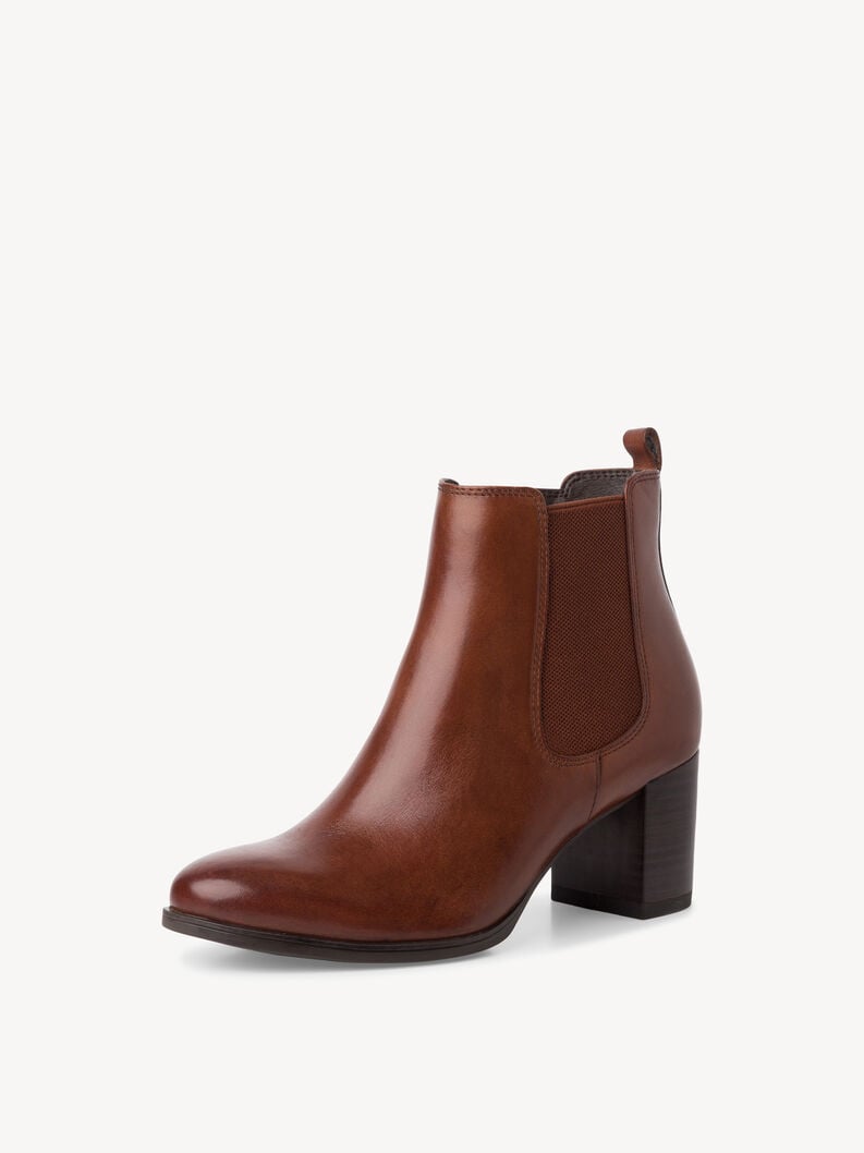 Tamaris Leder Chelsea Boot - Braun