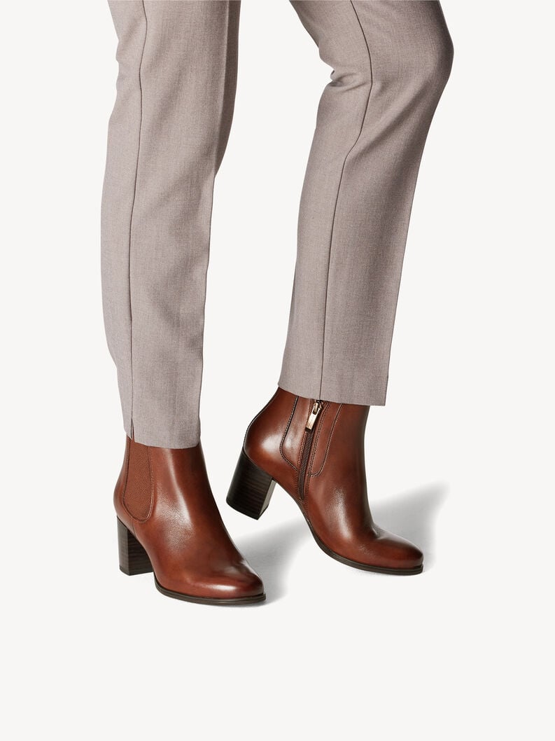 Tamaris Leder Chelsea Boot - Braun