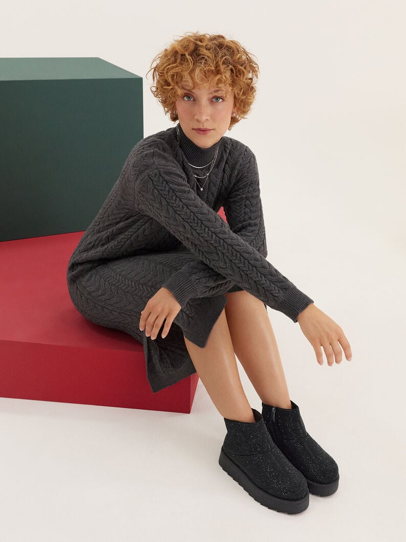 Tamaris Stiefelette - Schwarz Warmfutter