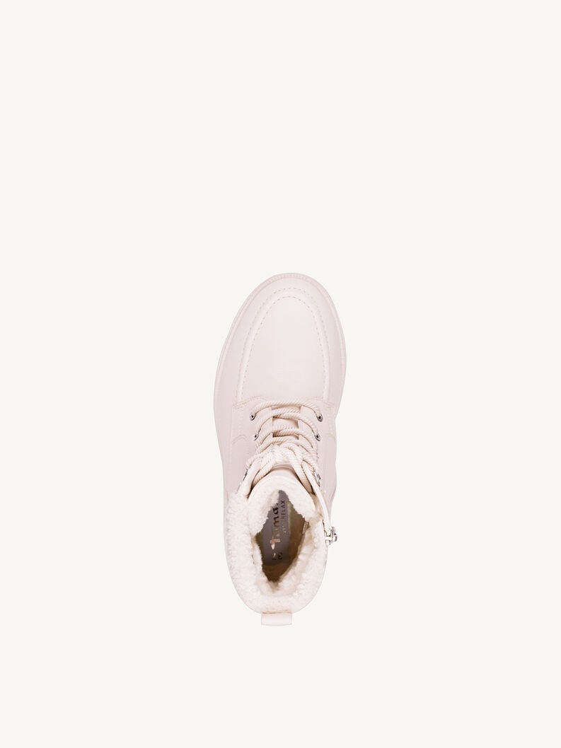 Tamaris Lederstiefelette - Beige Warmfutter