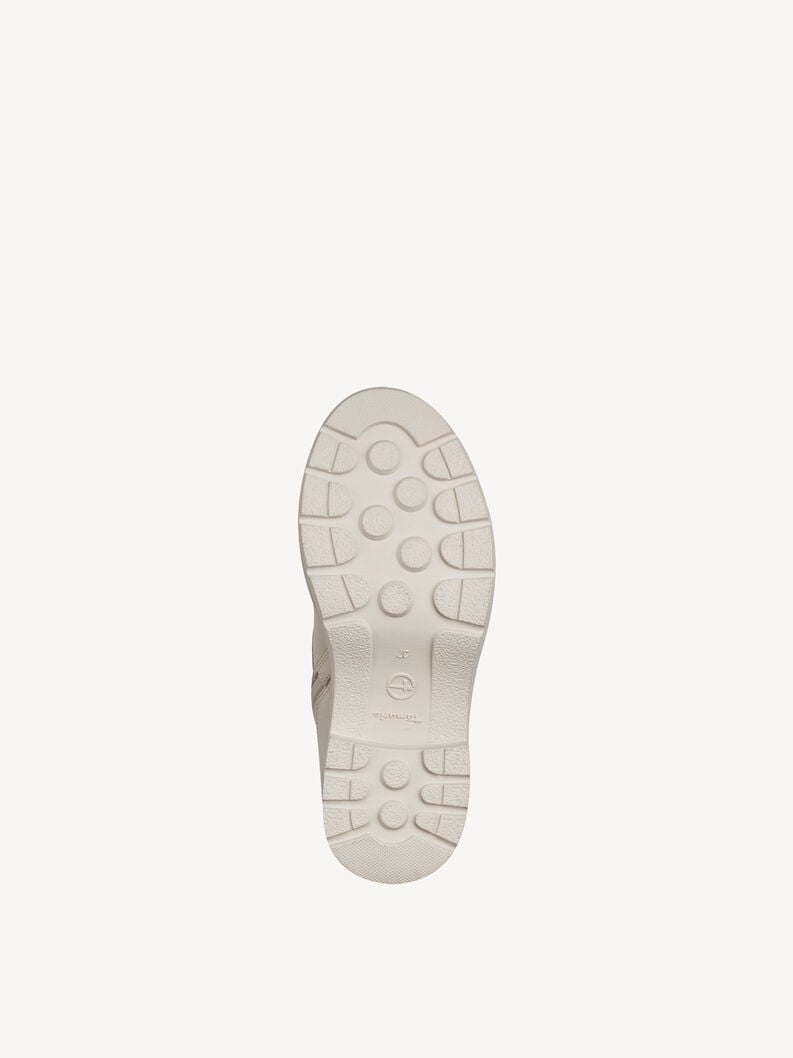 Tamaris Lederstiefelette - Beige Warmfutter
