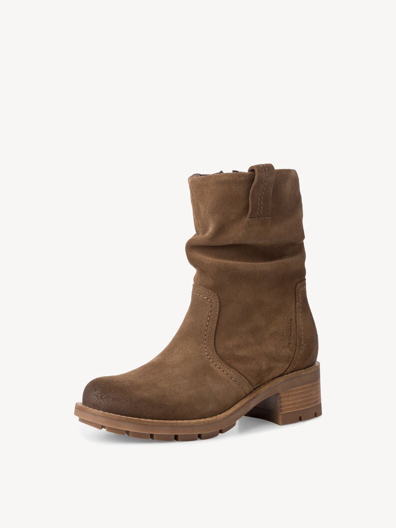 Tamaris Lederstiefelette - Braun