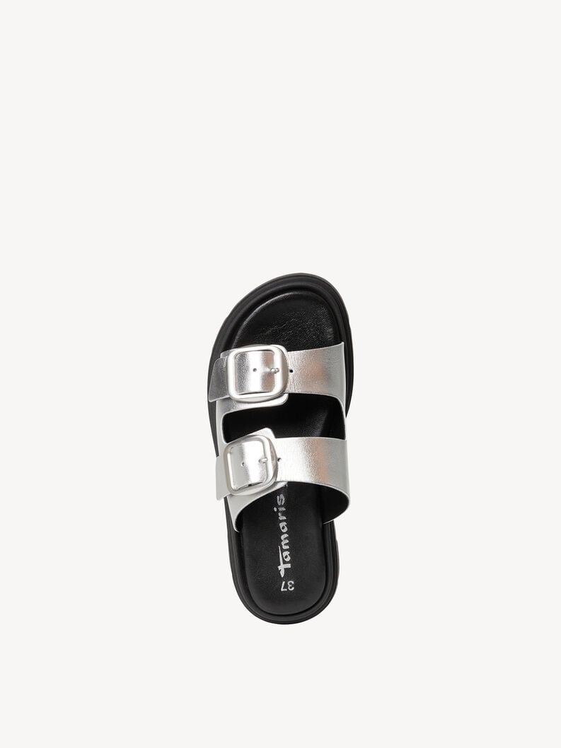 Tamaris Lederpantolette - Metallic