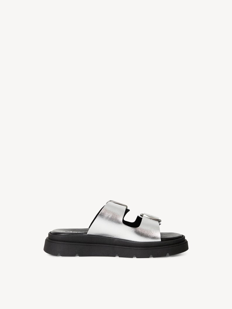 Tamaris Lederpantolette - Metallic
