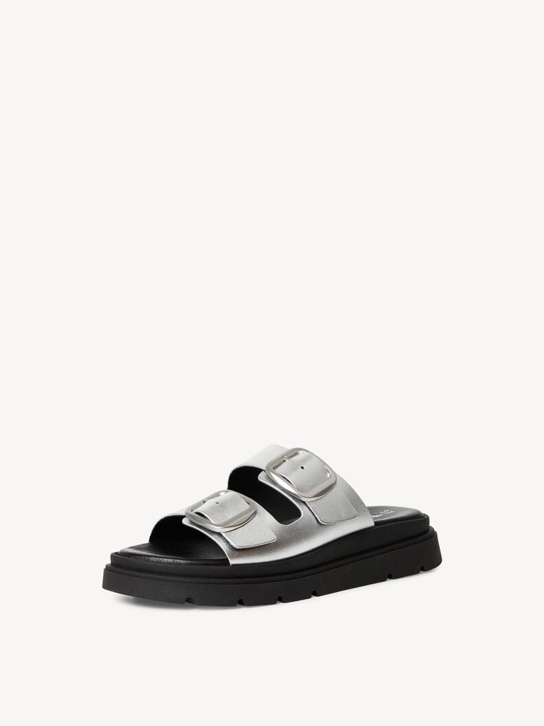 Tamaris Lederpantolette - Metallic