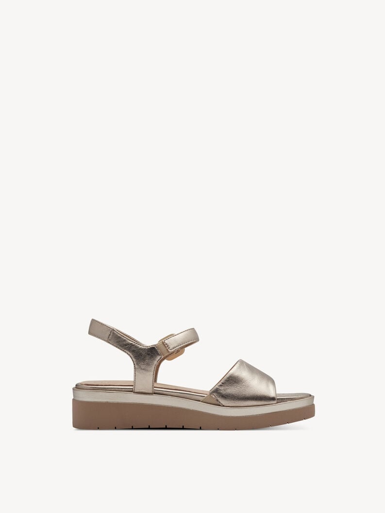 Tamaris Ledersandalette - Gold