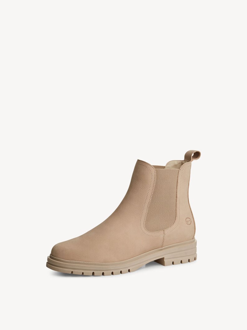 Tamaris Leder Chelsea Boot - Beige