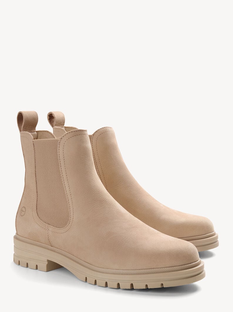 Tamaris Leder Chelsea Boot - Beige