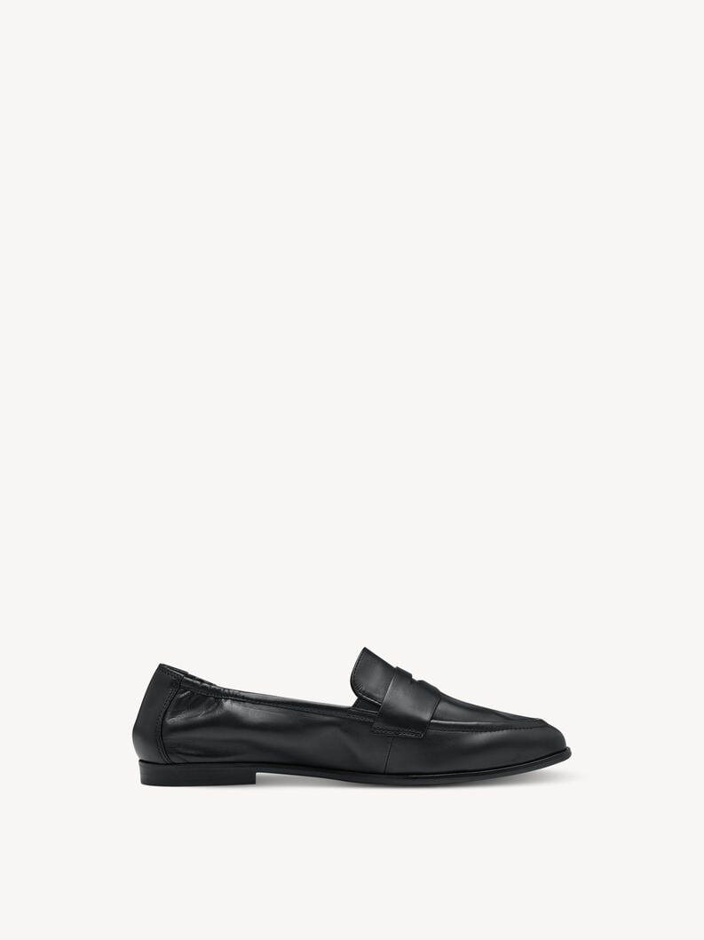Tamaris Lederslipper - Schwarz