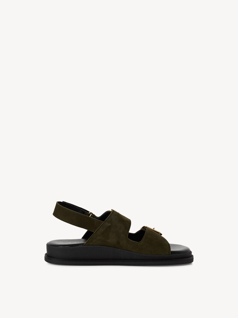 Tamaris Ledersandalette - Grün