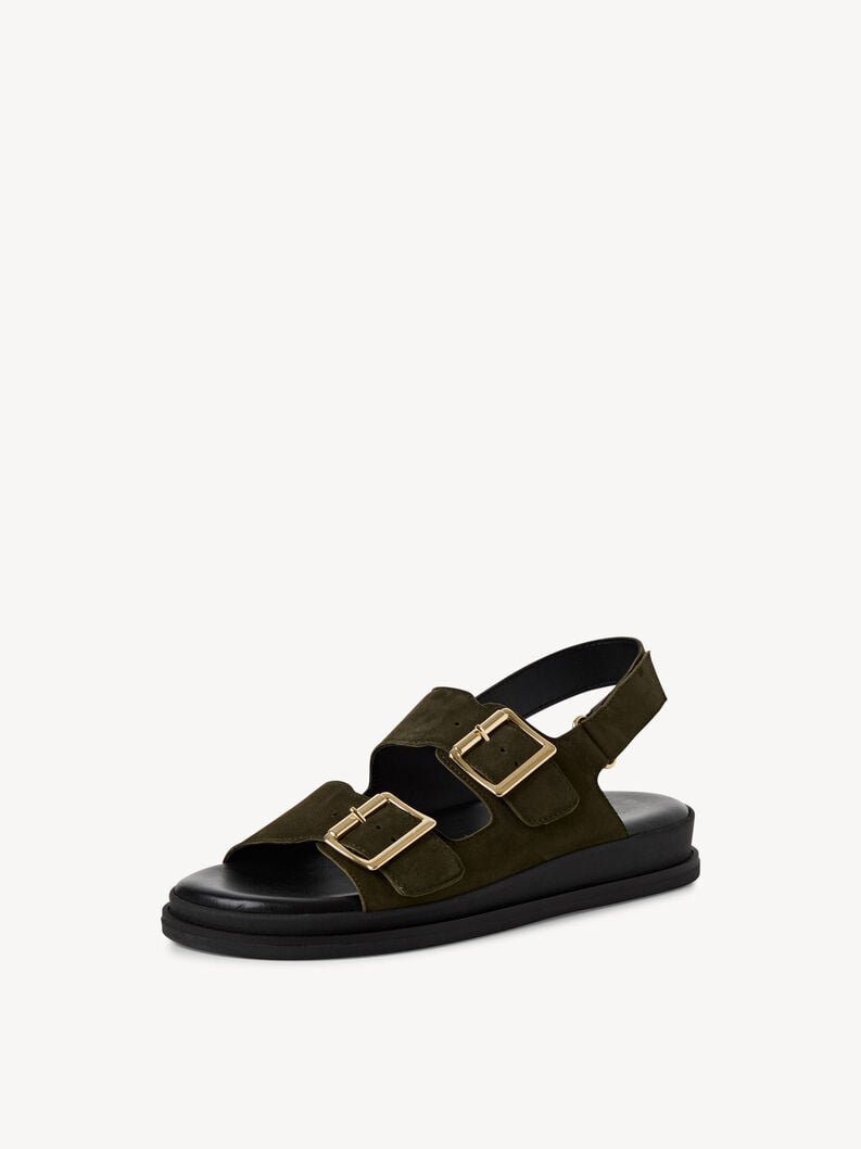 Tamaris Ledersandalette - Grün