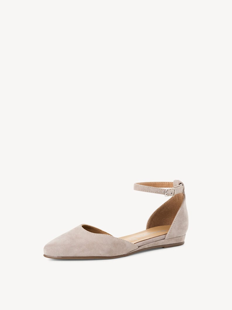 Tamaris Lederballerina - Beige