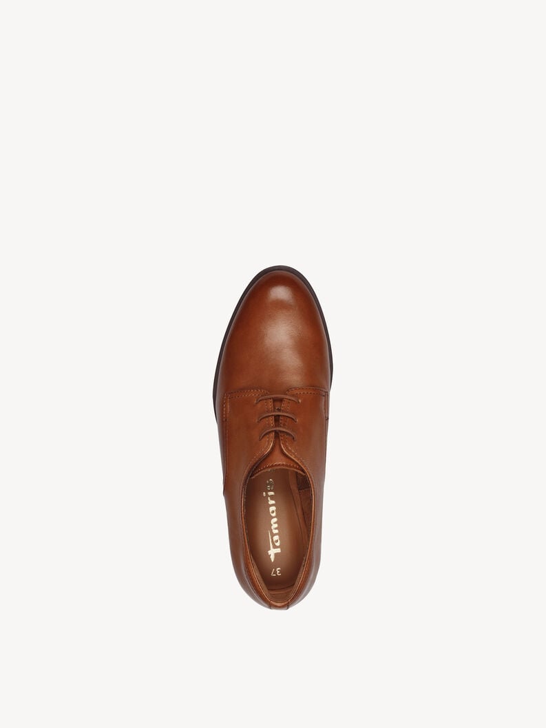 Tamaris Lederhalbschuh - Braun