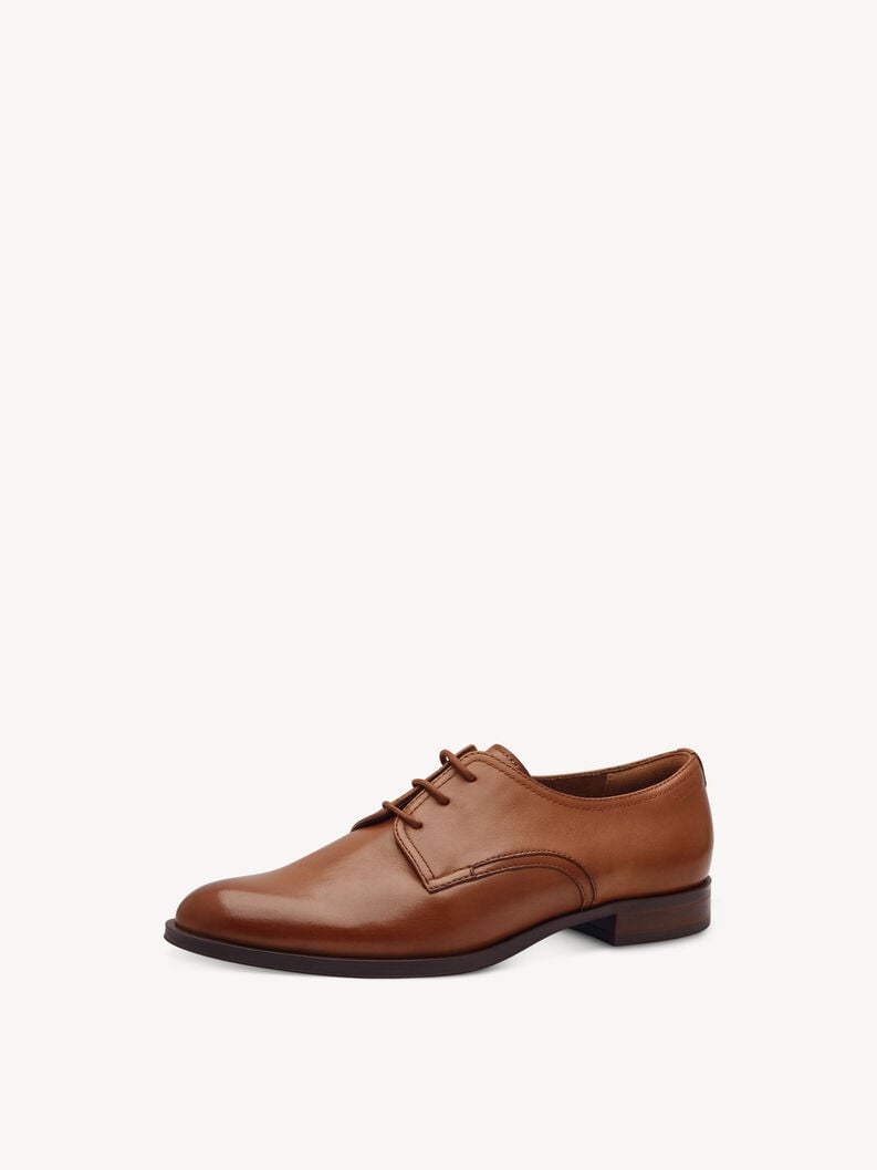 Tamaris Lederhalbschuh - Braun