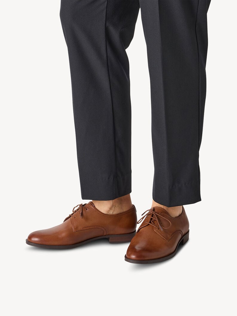 Tamaris Lederhalbschuh - Braun