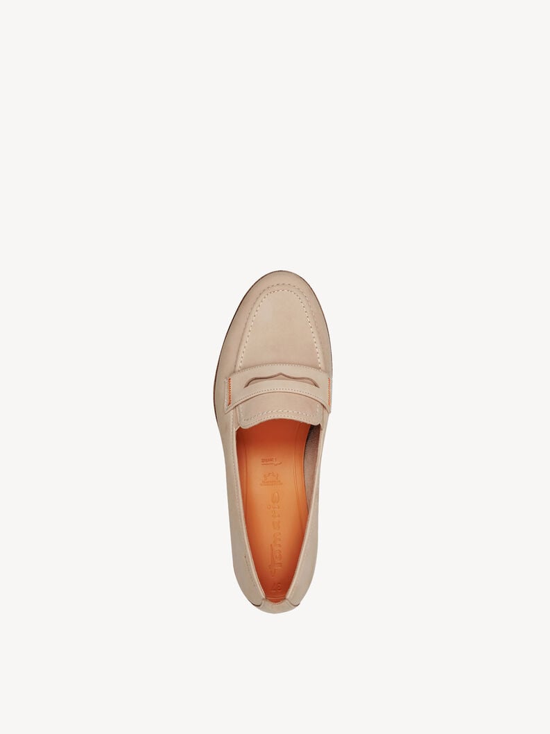 Tamaris Lederslipper - Beige