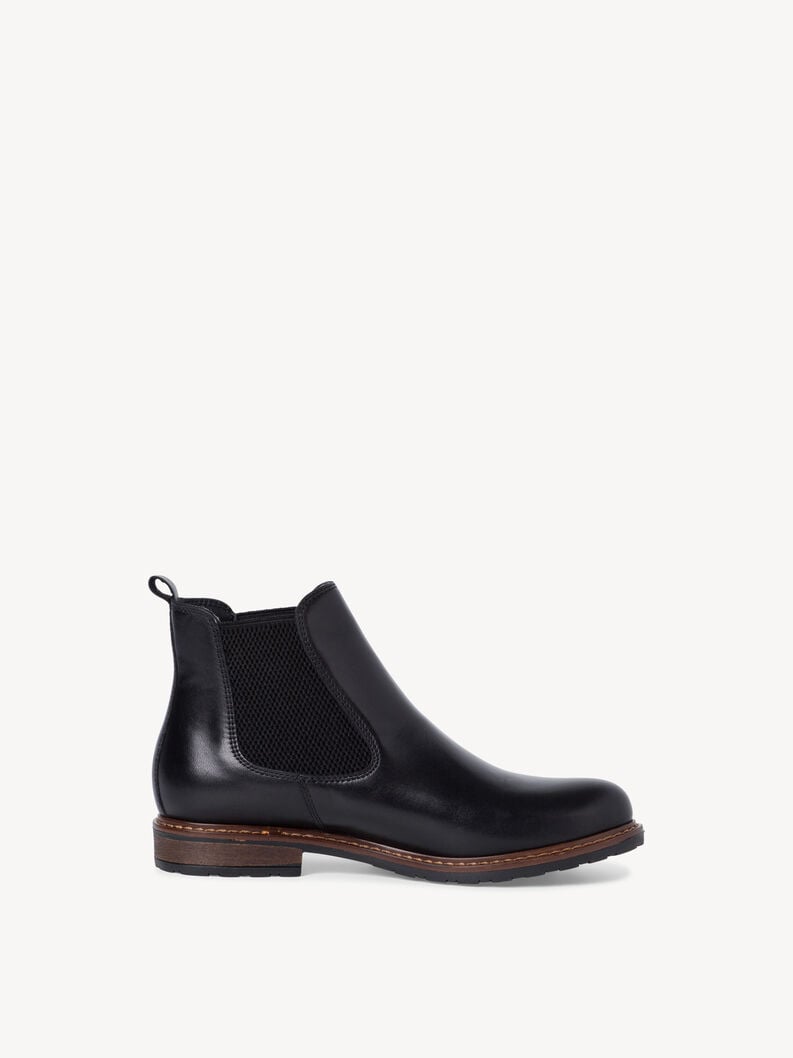 Tamaris Leder Chelsea Boot - Schwarz