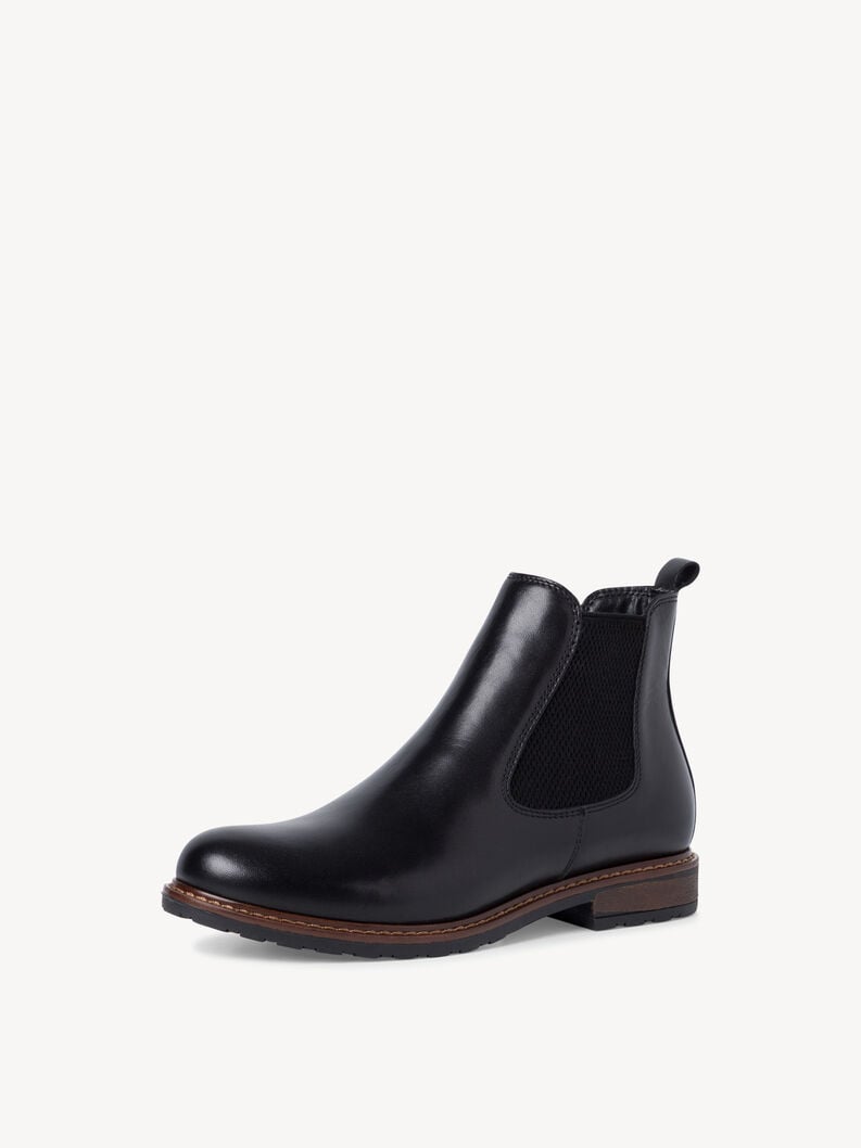 Tamaris Leder Chelsea Boot - Schwarz