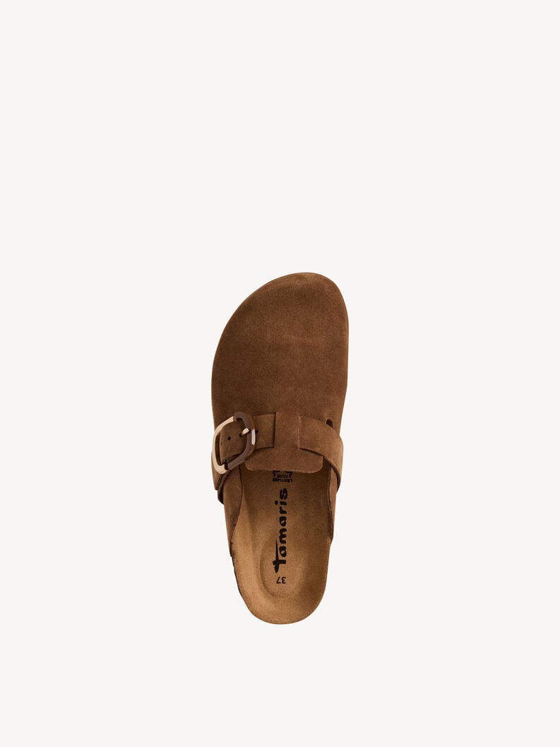 Tamaris Lederpantolette - Braun