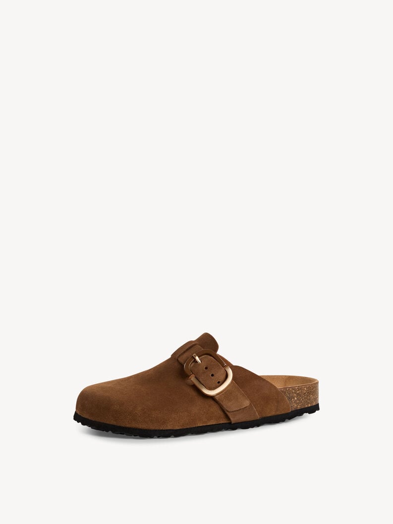 Tamaris Lederpantolette - Braun