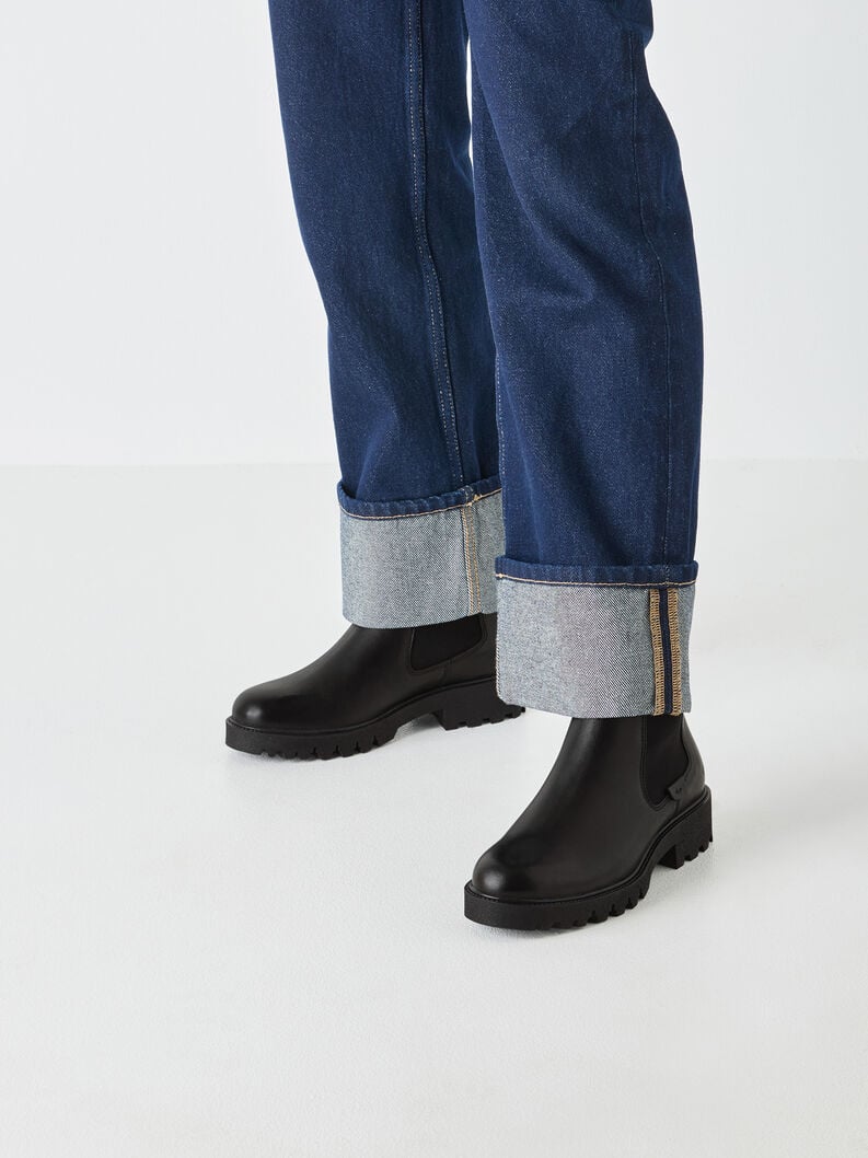 Tamaris Leder Chelsea Boot - Schwarz