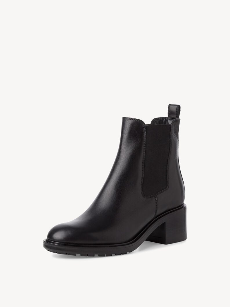 Tamaris Leder Chelsea Boot - Schwarz
