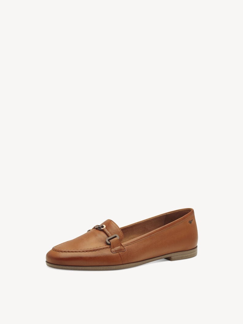 Tamaris Lederslipper - Braun