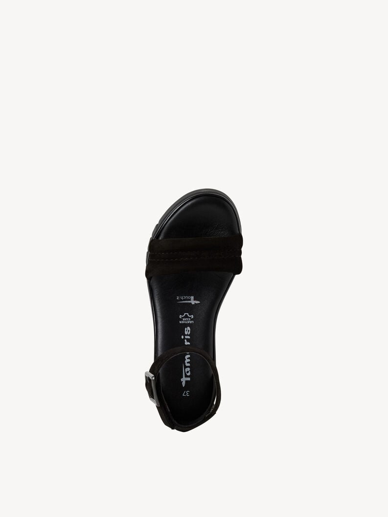 Tamaris Ledersandalette - Schwarz