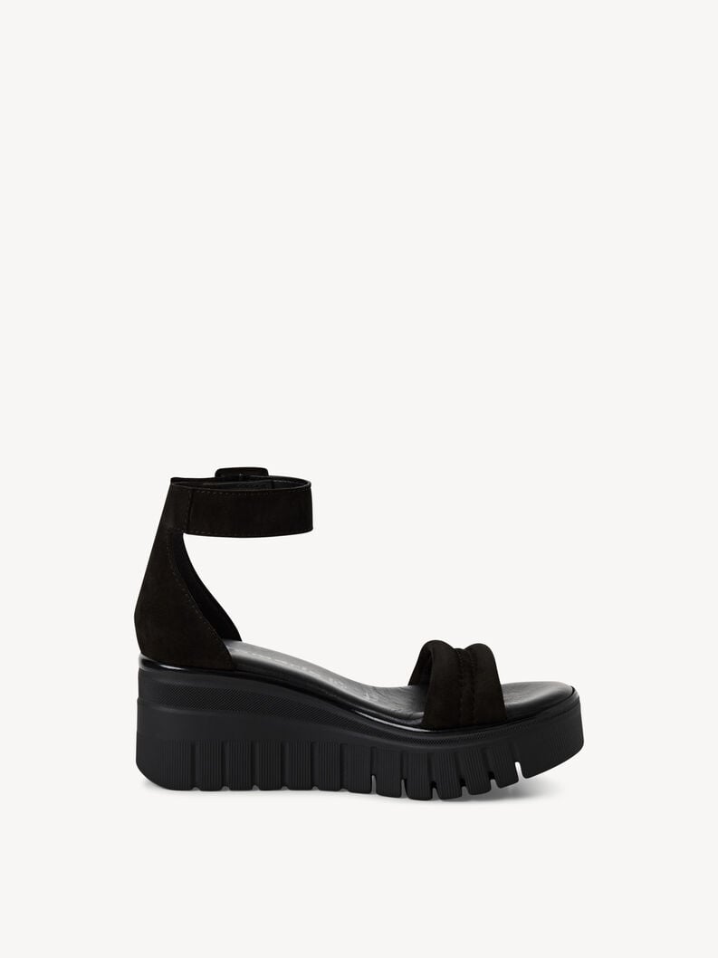 Tamaris Ledersandalette - Schwarz