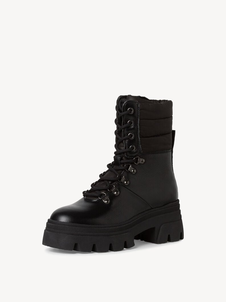 Tamaris Lederstiefelette - Schwarz