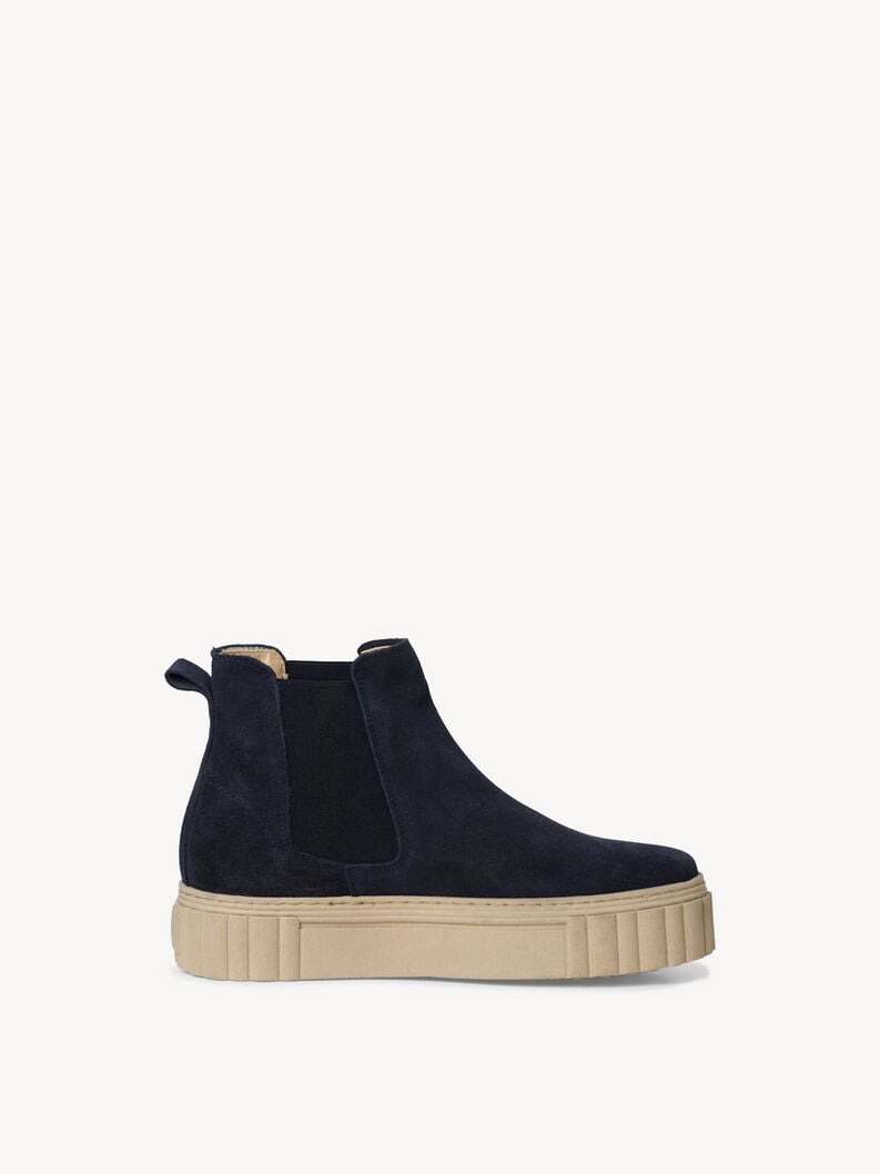 Tamaris Leder Chelsea Boot - Blau