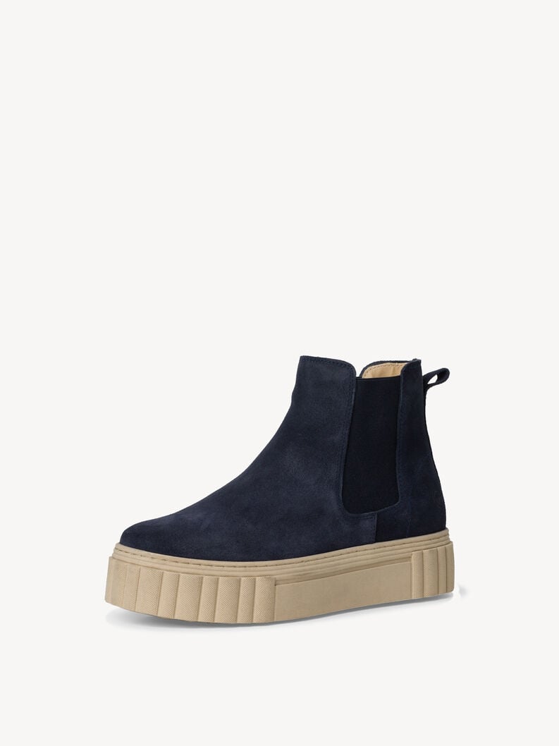 Tamaris Leder Chelsea Boot - Blau