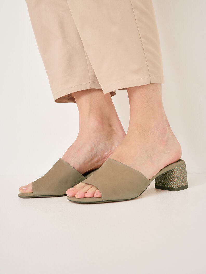 Tamaris Lederpantolette - Braun