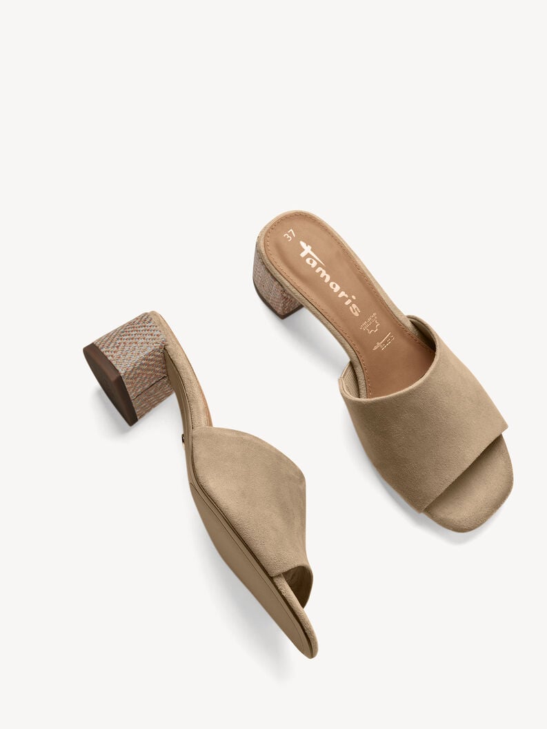 Tamaris Lederpantolette - Braun