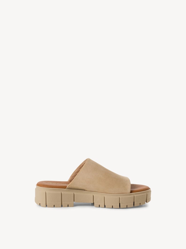 Tamaris Lederpantolette - Braun