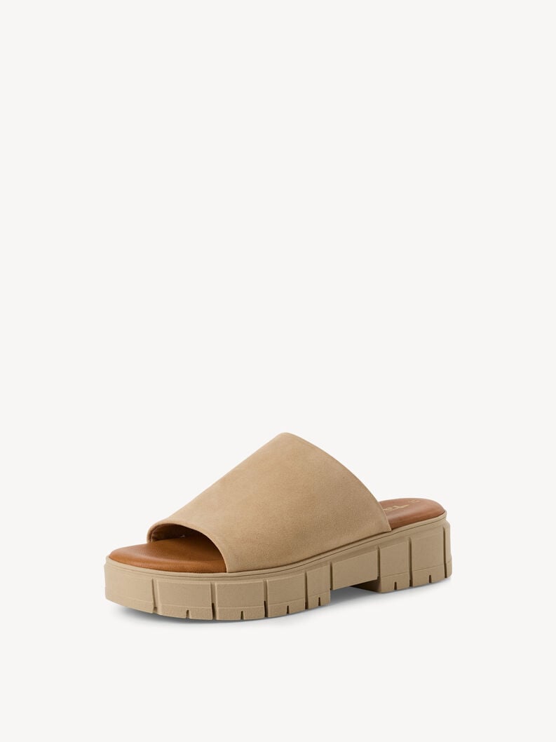 Tamaris Lederpantolette - Braun