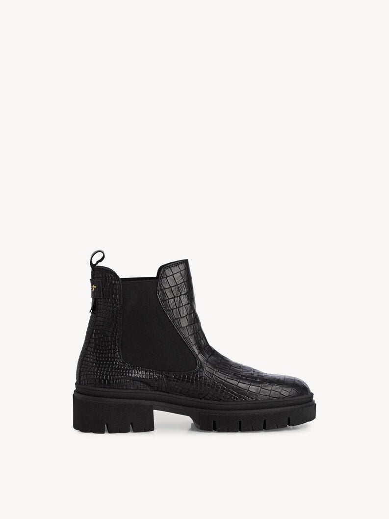 Tamaris Leder Chelsea Boot - Schwarz