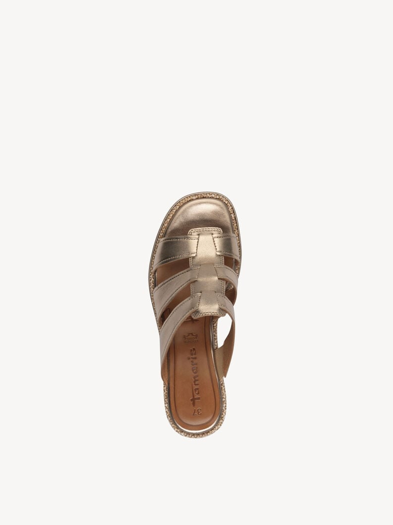 Tamaris Lederpantolette - Metallic