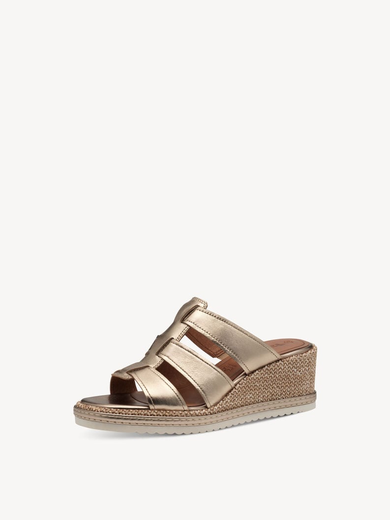 Tamaris Lederpantolette - Metallic