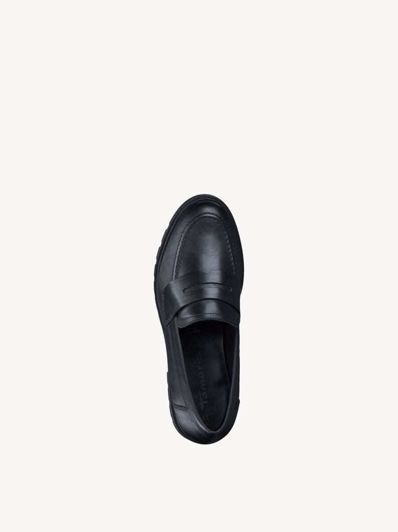 Tamaris Lederslipper - Schwarz