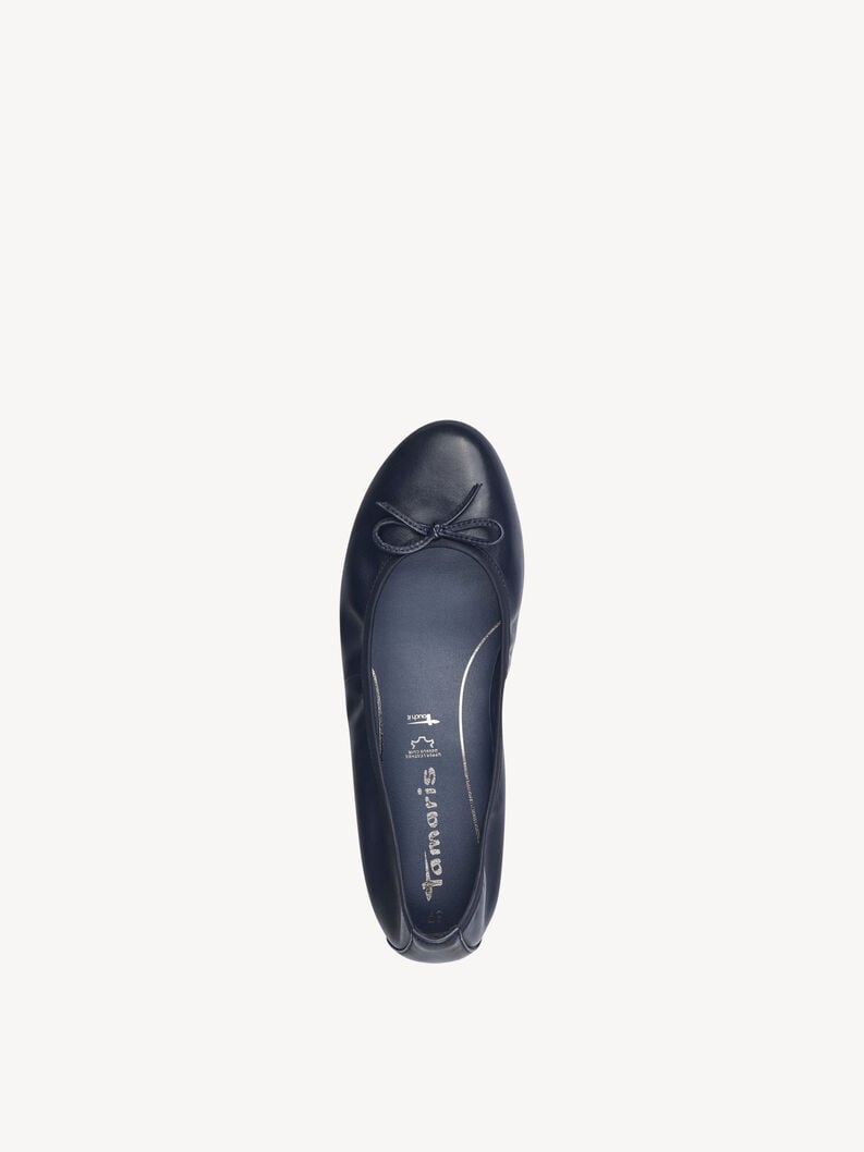 Tamaris Lederballerina - Blau