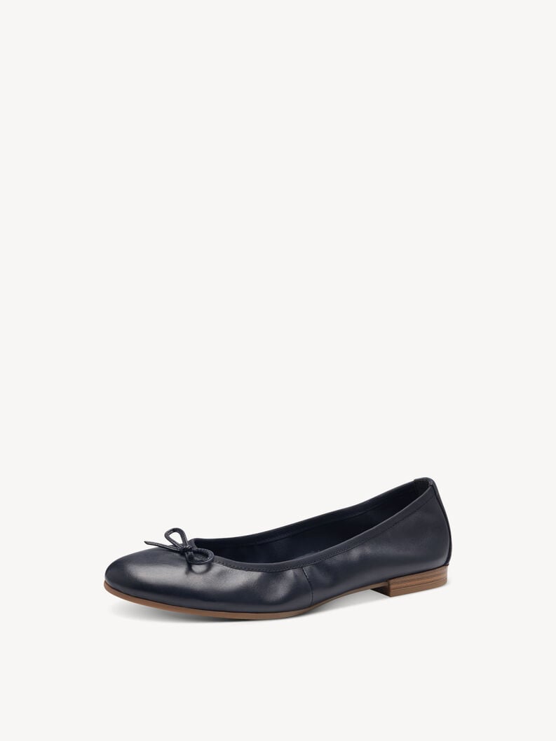 Tamaris Lederballerina - Blau