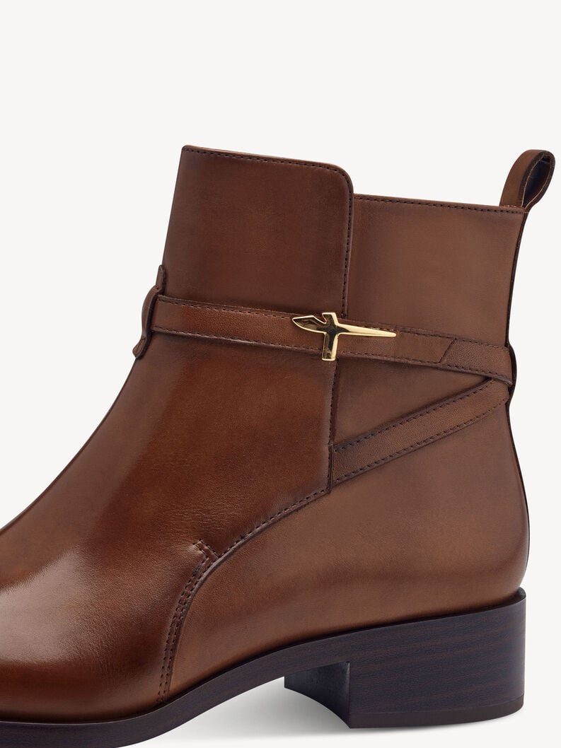 Tamaris Lederstiefelette - Braun