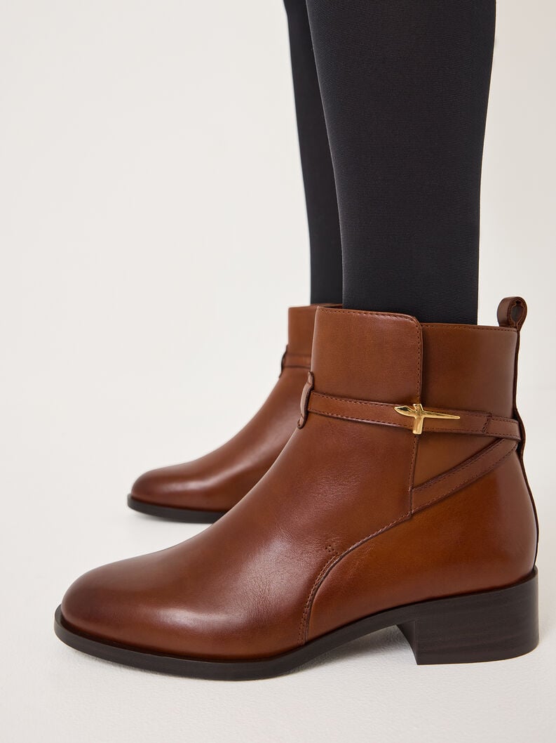 Tamaris Lederstiefelette - Braun