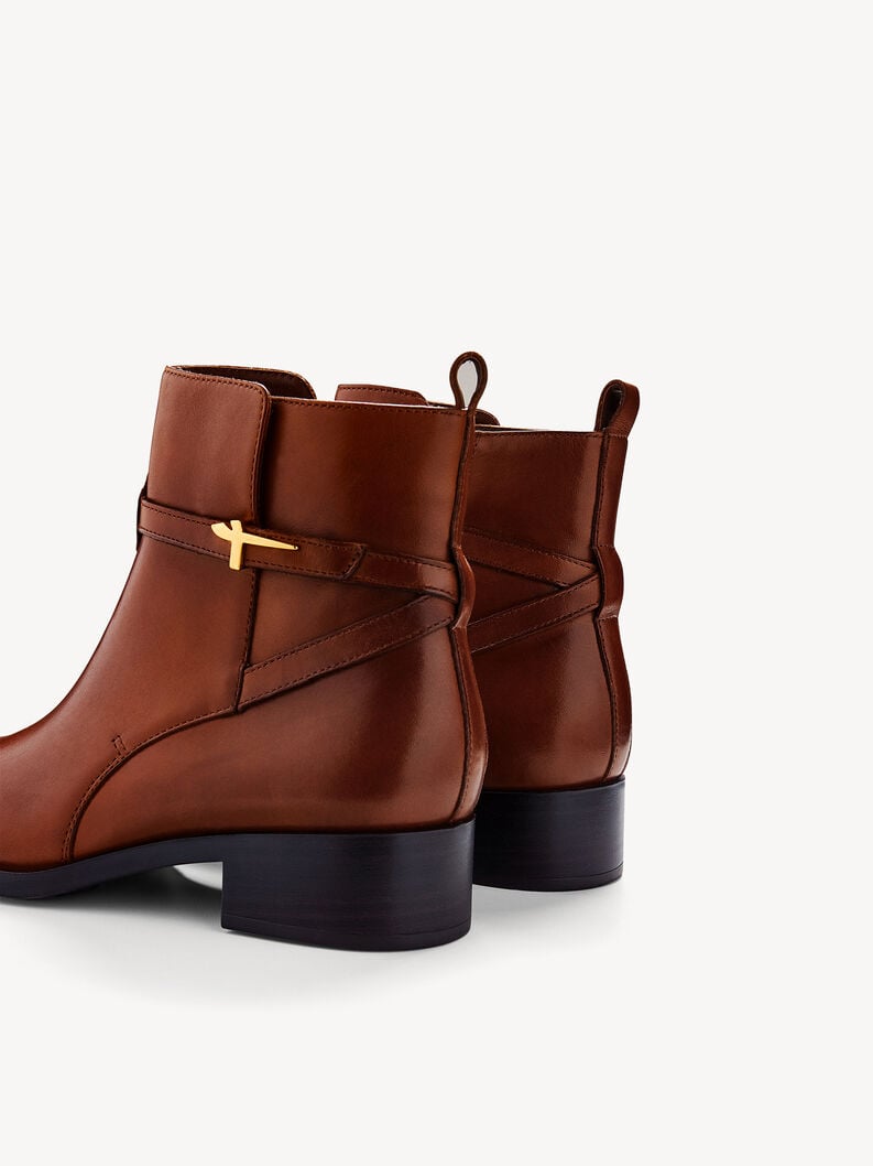 Tamaris Lederstiefelette - Braun