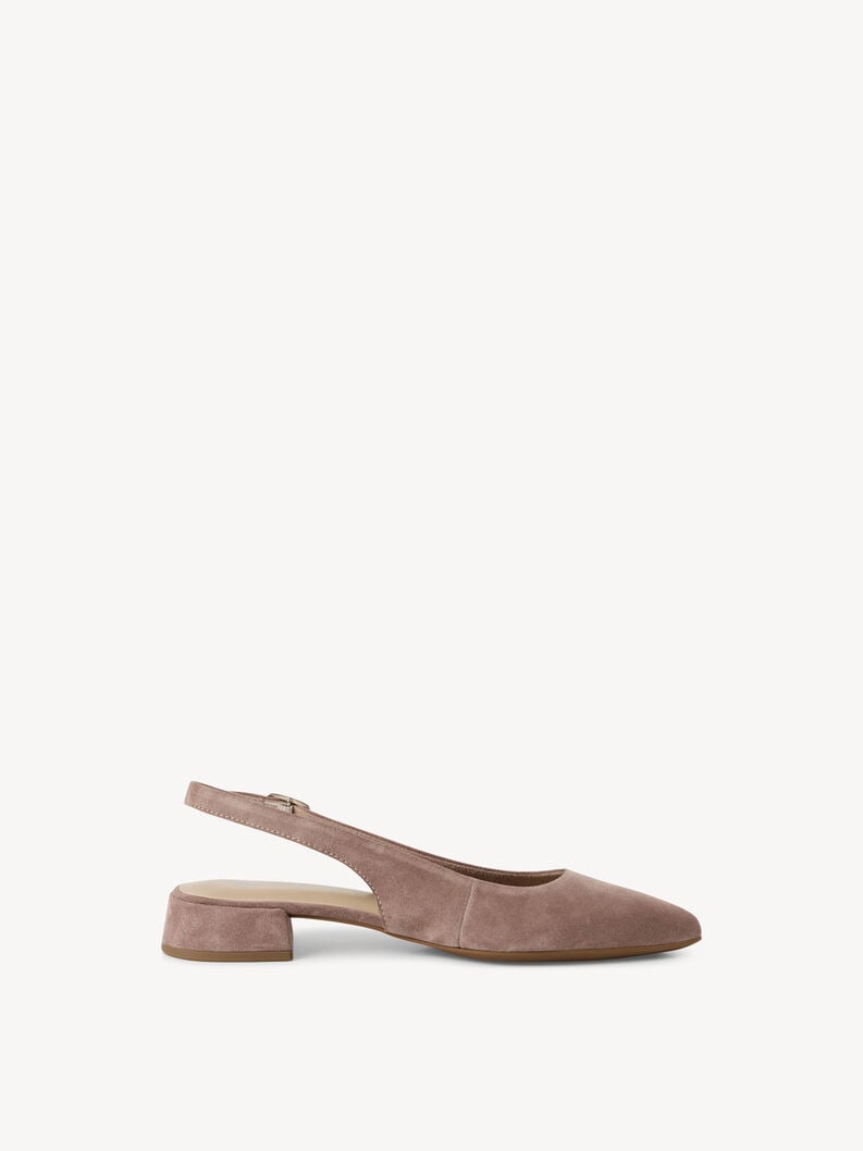 Tamaris Lederslingpumps - Beige