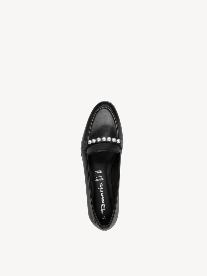 Tamaris Lederslipper - Schwarz