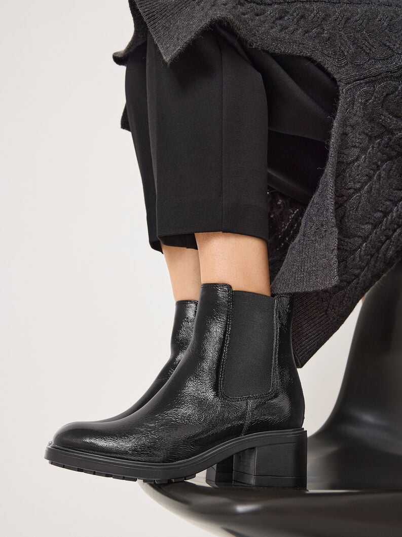 Tamaris Leder Chelsea Boot - Schwarz