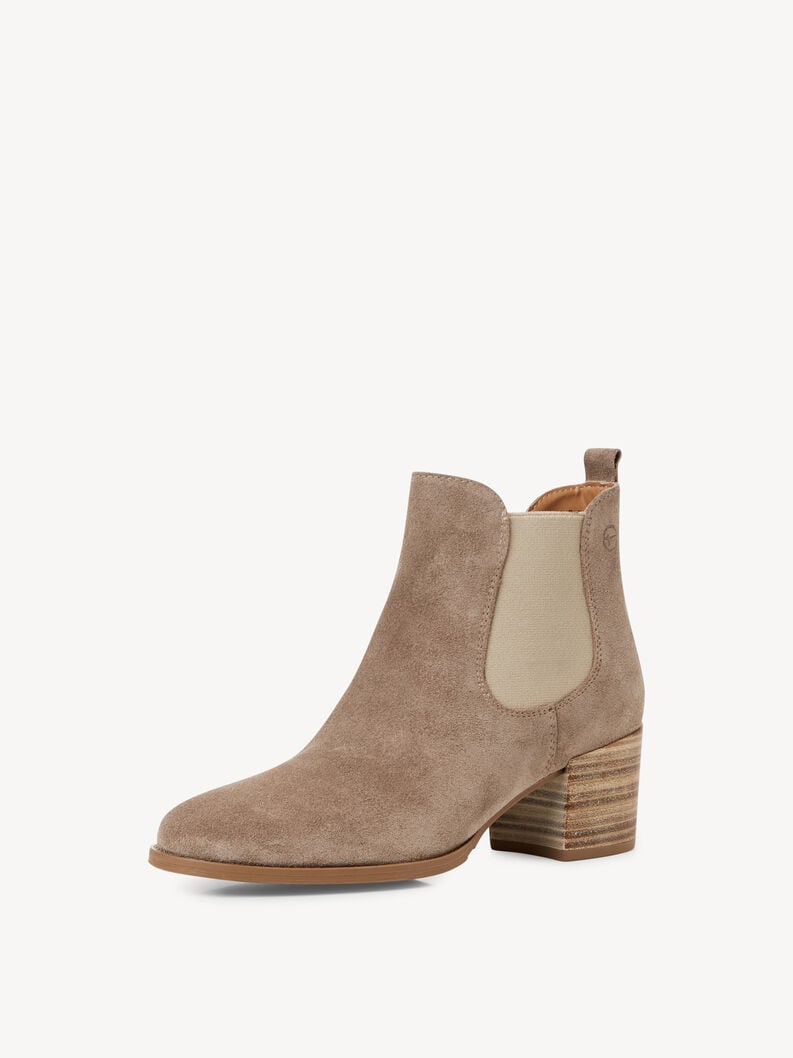 Tamaris Leder Chelsea Boot - Beige